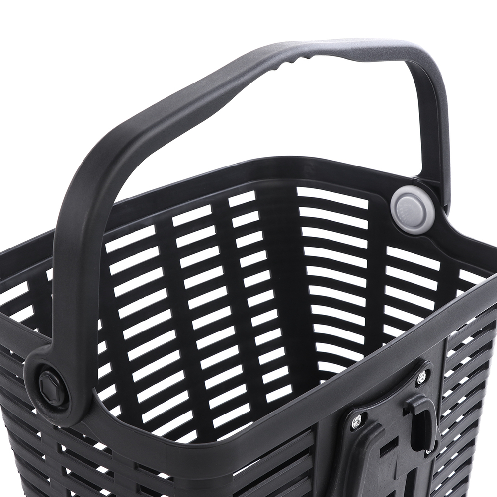 iTok webáruház - Wozinsky Wozinsky WKR-PK műanyag kerékpáros kosár (fekete) 7 Wozinsky WKR-PK plastic handlebar bicycle basket (fekete)