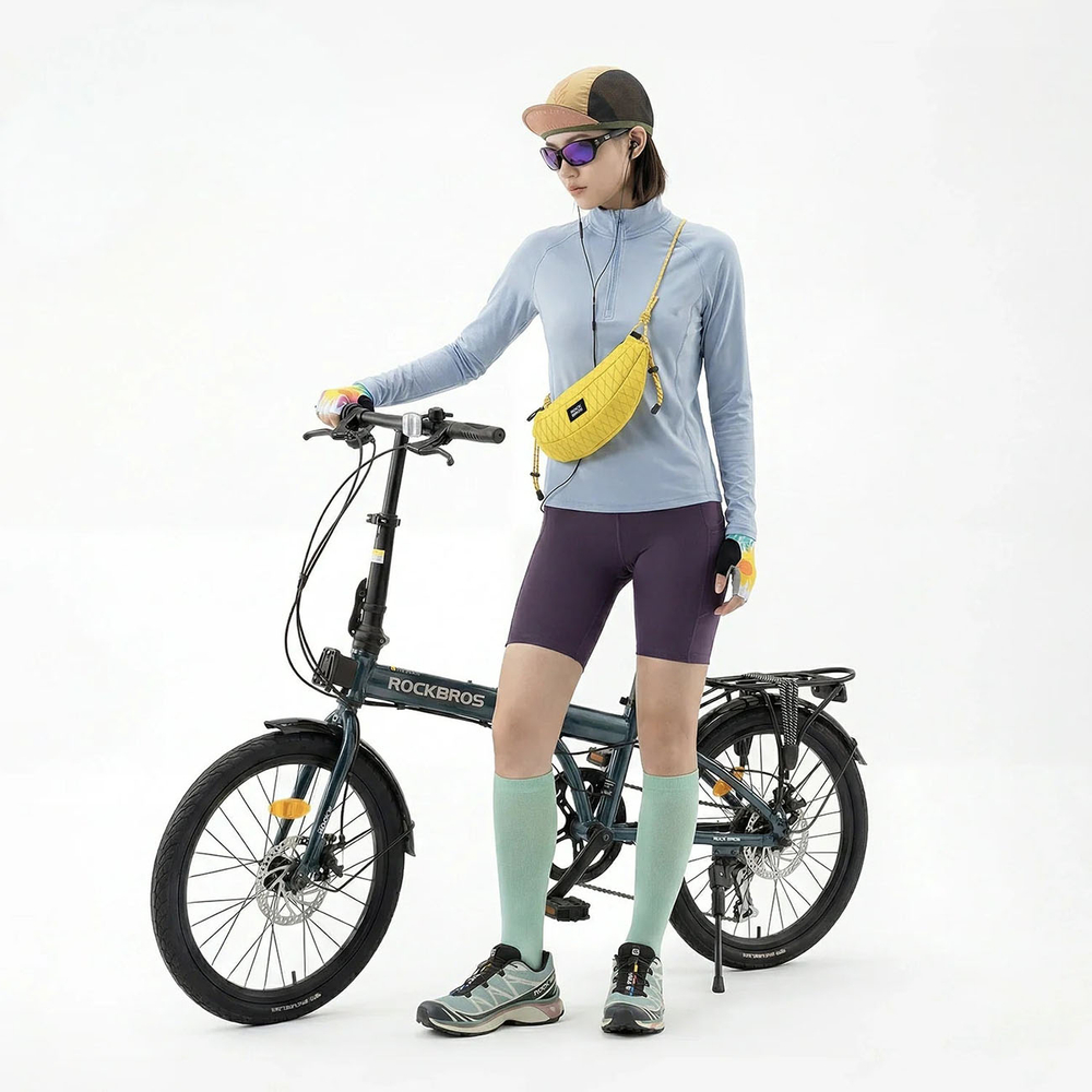 iTok webáruház - RockBros Rockbros H74 kerékpáros kormánytáska és válltáska 1,8 l (sárga) 6 Rockbros H74 Bicycle Bag for Handlebar or Banana Shoulder 1.8L (sárga)
