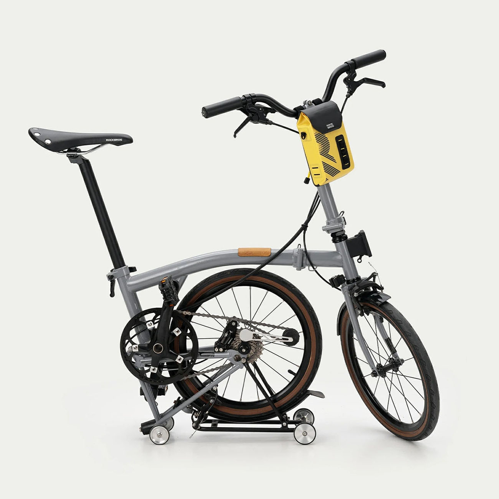 iTok webáruház - RockBros Rockbros AS-160 vízálló kerékpáros kormánytáska 1,3 l (sárga) 2 Rockbros AS-160 Waterproof Handlebar Bicycle Bag 1.3L (sárga)
