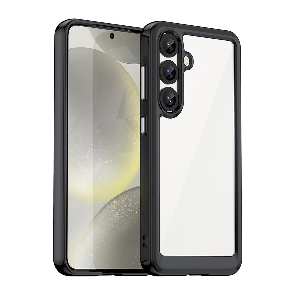 iTok webáruház - Samsung Outer Space Case tok Samsung Galaxy S25 Edge készülékhez (fekete) 1 Outer Space Case for Samsung Galaxy S25 Edge Cover with Flexible Frame (fekete)