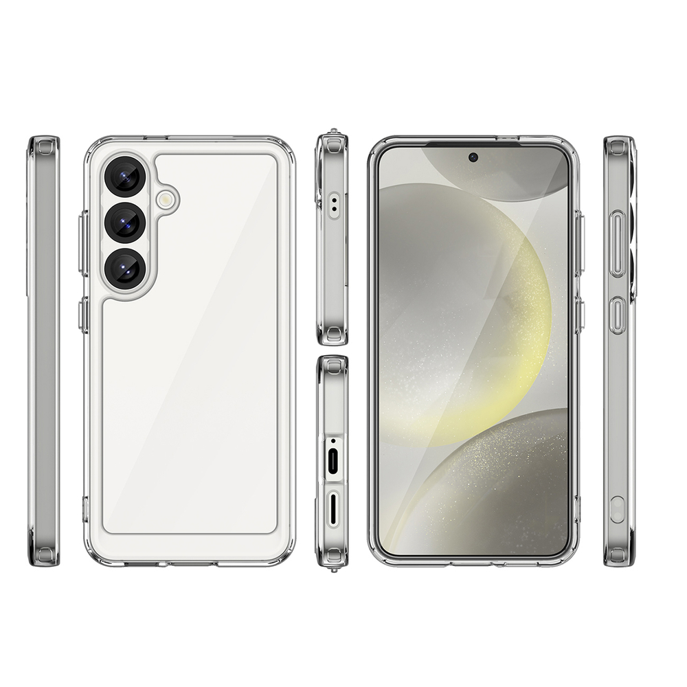 iTok webáruház - Samsung Outer Space tok Samsung Galaxy S25 Edge készülékhez (átlátszó) 2 Outer Space Case for Samsung Galaxy S25 Edge Cover with Flexible Frame (átlátszó)