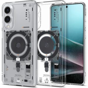 Spigen Ultra Hybrid Mag tok MagSafe-funkcióval Samsung Galaxy S25 Edge készülékhez, nyomtatott mintával (átlátszó)