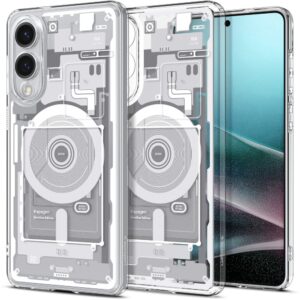 Spigen Ultra Hybrid Mag tok MagSafe-funkcióval Samsung Galaxy S25 Edge készülékhez, teardown mintával (fehér)