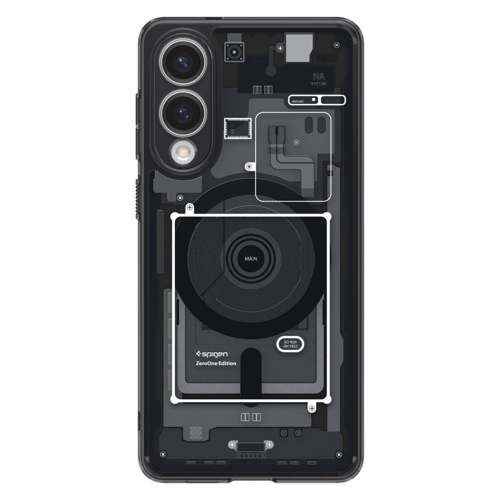 iTok webáruház - Samsung Spigen Ultra Hybrid Mag tok Samsung Galaxy S25 Edge készülékhez, nyomtatott (fekete) 2 Spigen Ultra Hybrid Mag Case with MagSafe for Samsung Galaxy S25 Edge with Print (fekete)