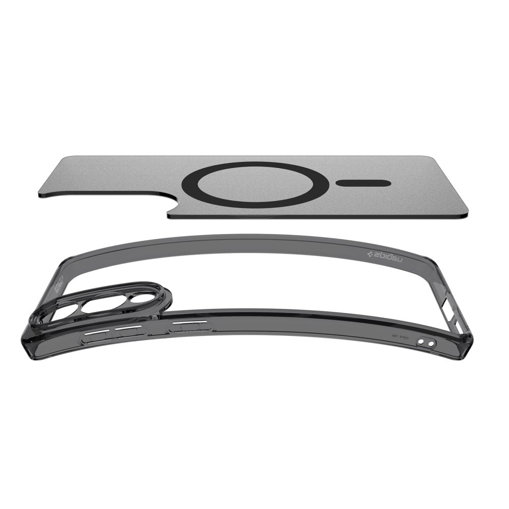 iTok webáruház - Samsung Spigen Ultra Hybrid Mag tok MagSafe Samsung Galaxy S25 Edge (áttetsző fekete) 6 Spigen Ultra Hybrid Mag Case with MagSafe for Samsung Galaxy S25 Edge (áttetsző fekete)