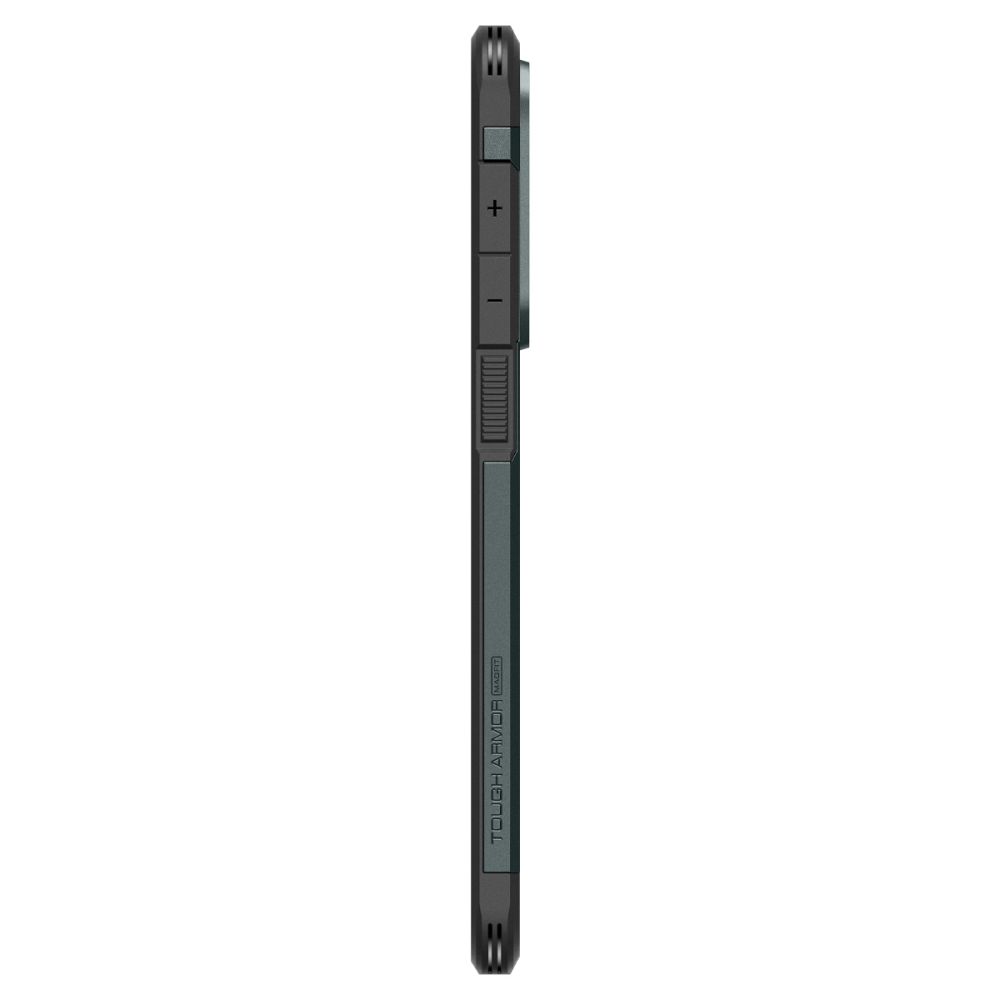 iTok webáruház - Samsung Spigen Tough Armor MagSafe tok Samsung Galaxy S25 Edge (zöld/fekete) 4 Spigen Tough Armor MagSafe Case for Samsung Galaxy S25 Edge (zöld/fekete)