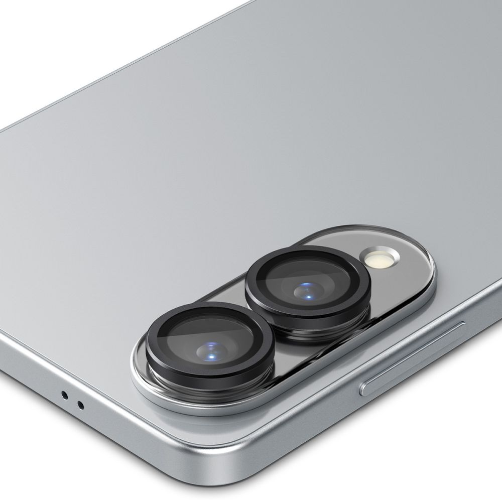 iTok webáruház - Samsung Spigen Optik Pro GLAS.TR „Ez Fit” 2-pack kameravédő Samsung Galaxy S25 Edge készülékhez (fekete) 4 Spigen Optik Pro GLAS.TR "Ez Fit" 2-pack Camera Cover for Samsung Galaxy S25 Edge (fekete)