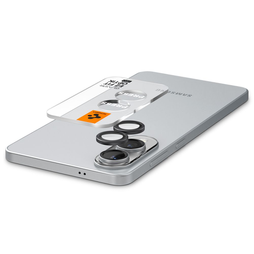 iTok webáruház - Samsung Spigen Optik Pro GLAS.TR „Ez Fit” 2-pack kameravédő Samsung Galaxy S25 Edge készülékhez (fekete) 5 Spigen Optik Pro GLAS.TR "Ez Fit" 2-pack Camera Cover for Samsung Galaxy S25 Edge (fekete)