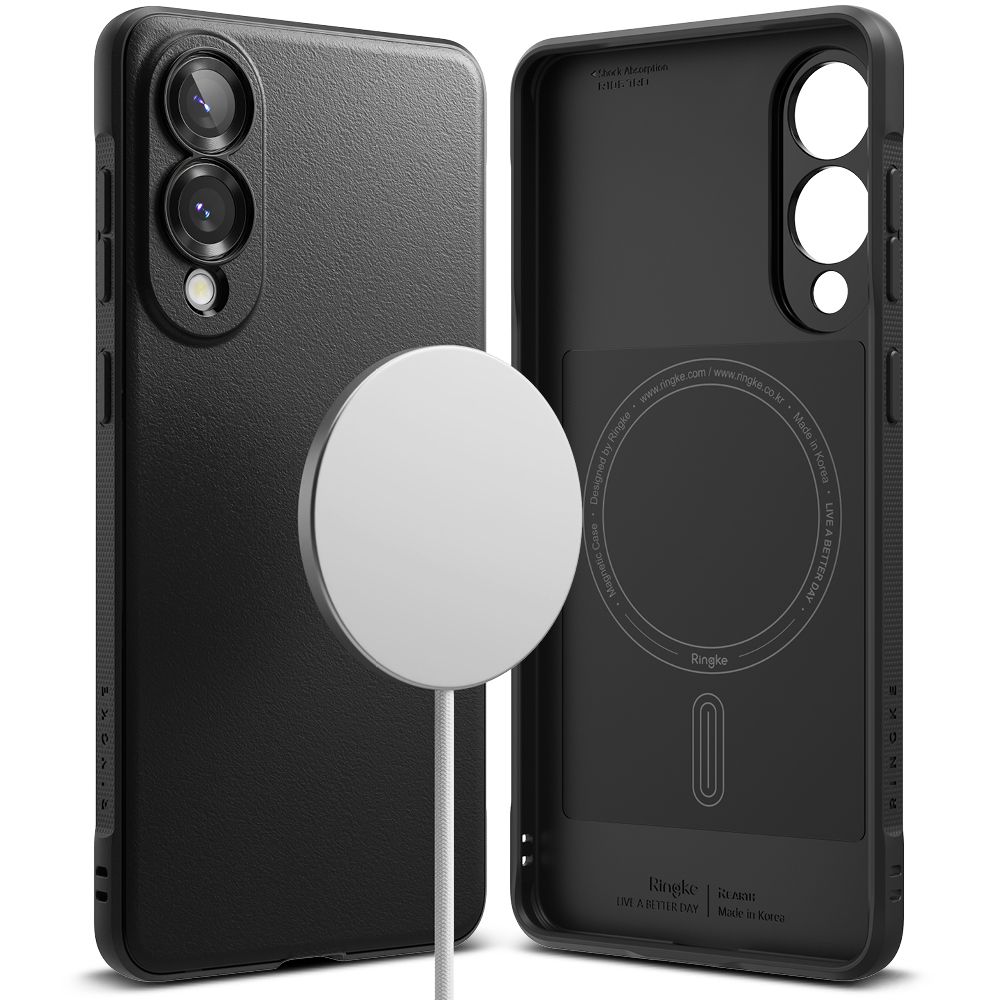 iTok webáruház - Samsung Ringke Onyx Magnetic MagSafe tok Samsung Galaxy S25 Edge készülékhez (fekete) 2 Ringke Onyx Magnetic Magsafe Case for Samsung Galaxy S25 Edge (fekete)