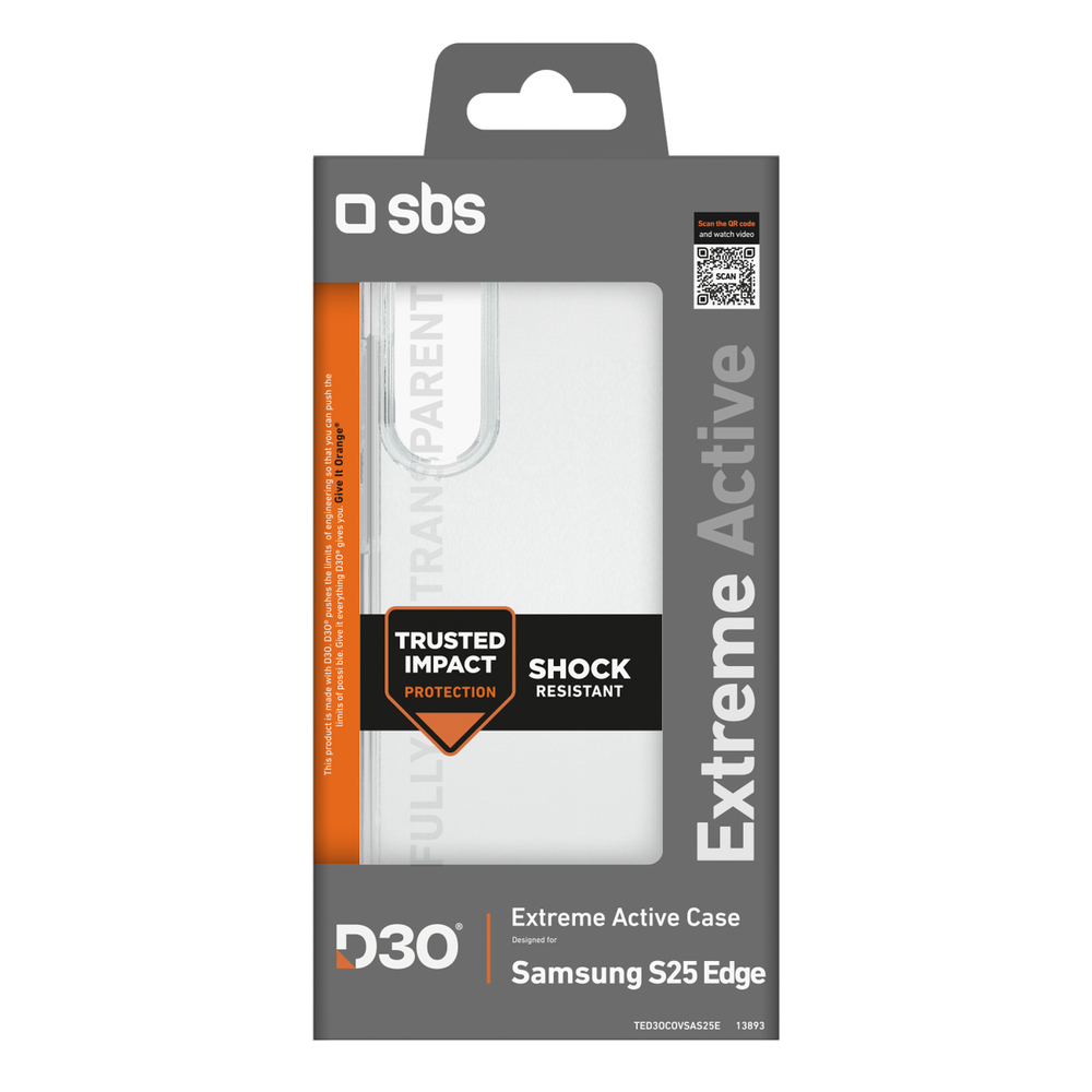 iTok webáruház - Samsung SBS D3O tok Samsung Galaxy S25 Edge készülékhez (átlátszó) 2 SBS D3O Case for Samsung Galaxy S25 Edge (átlátszó)
