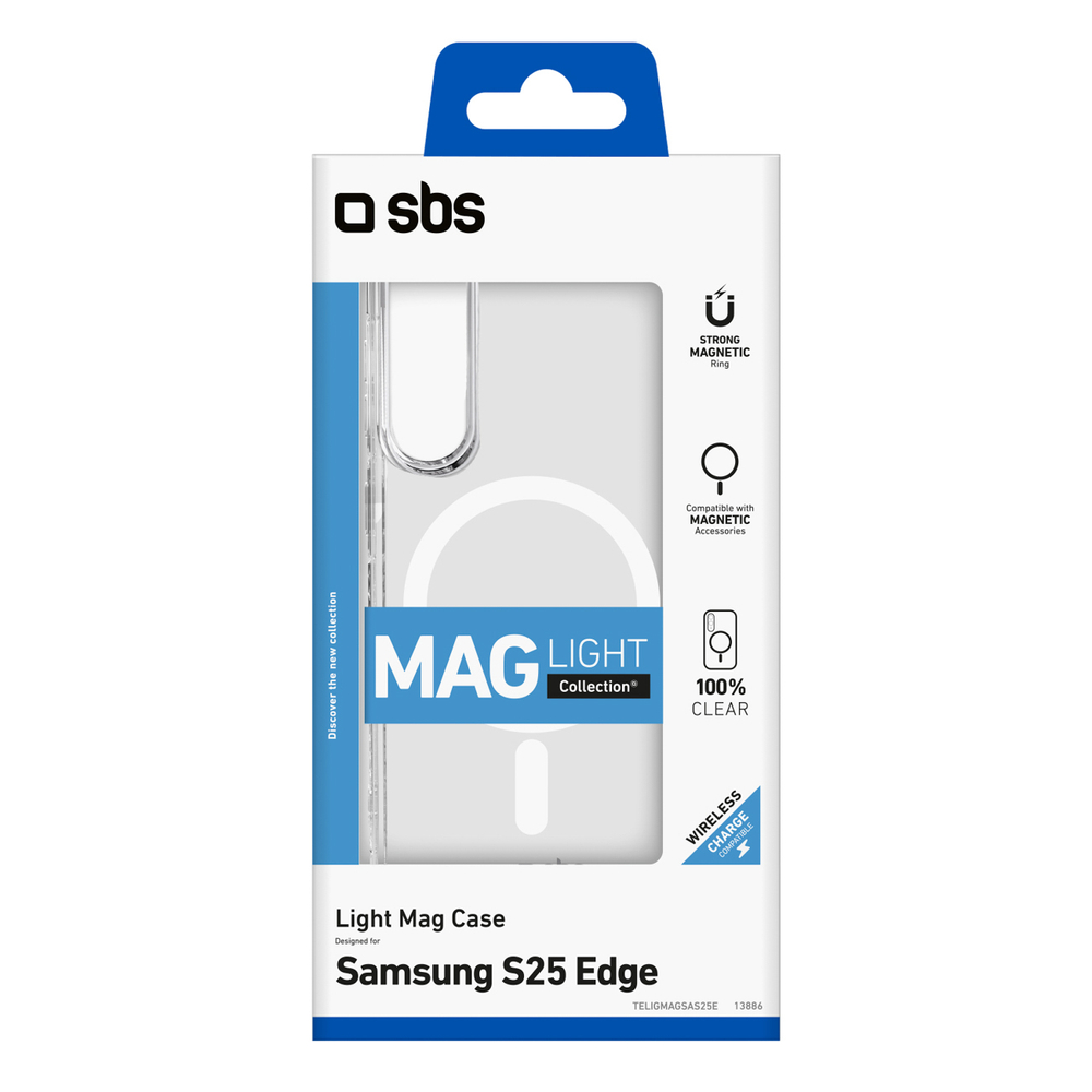 iTok webáruház - Samsung SBS Light Mag tok Samsung Galaxy S25 Edge készülékhez (átlátszó) 2 SBS Light Mag Case for Samsung Galaxy S25 Edge (átlátszó)