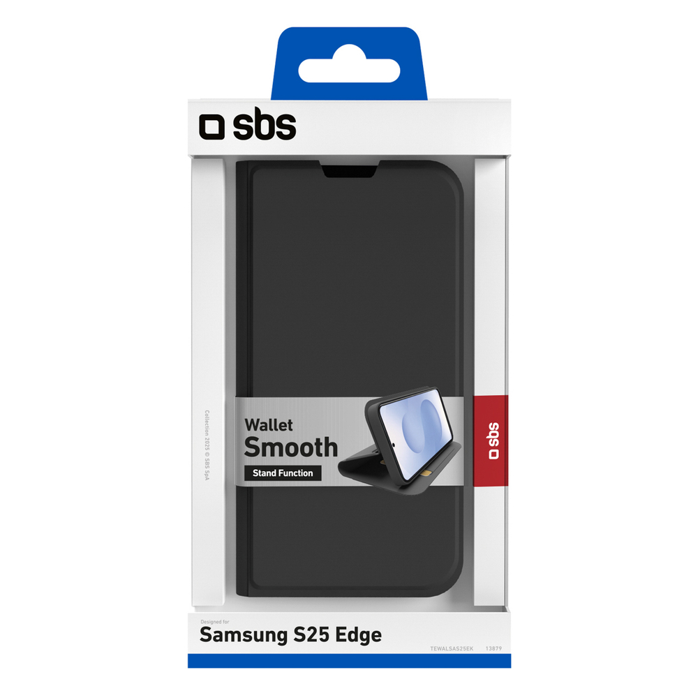 iTok webáruház - Samsung SBS Wallet tok állvánnyal Samsung Galaxy S25 Edge készülékhez (fekete) 3 SBS Wallet Case with Stand and Wallet for Samsung Galaxy S25 Edge (fekete)