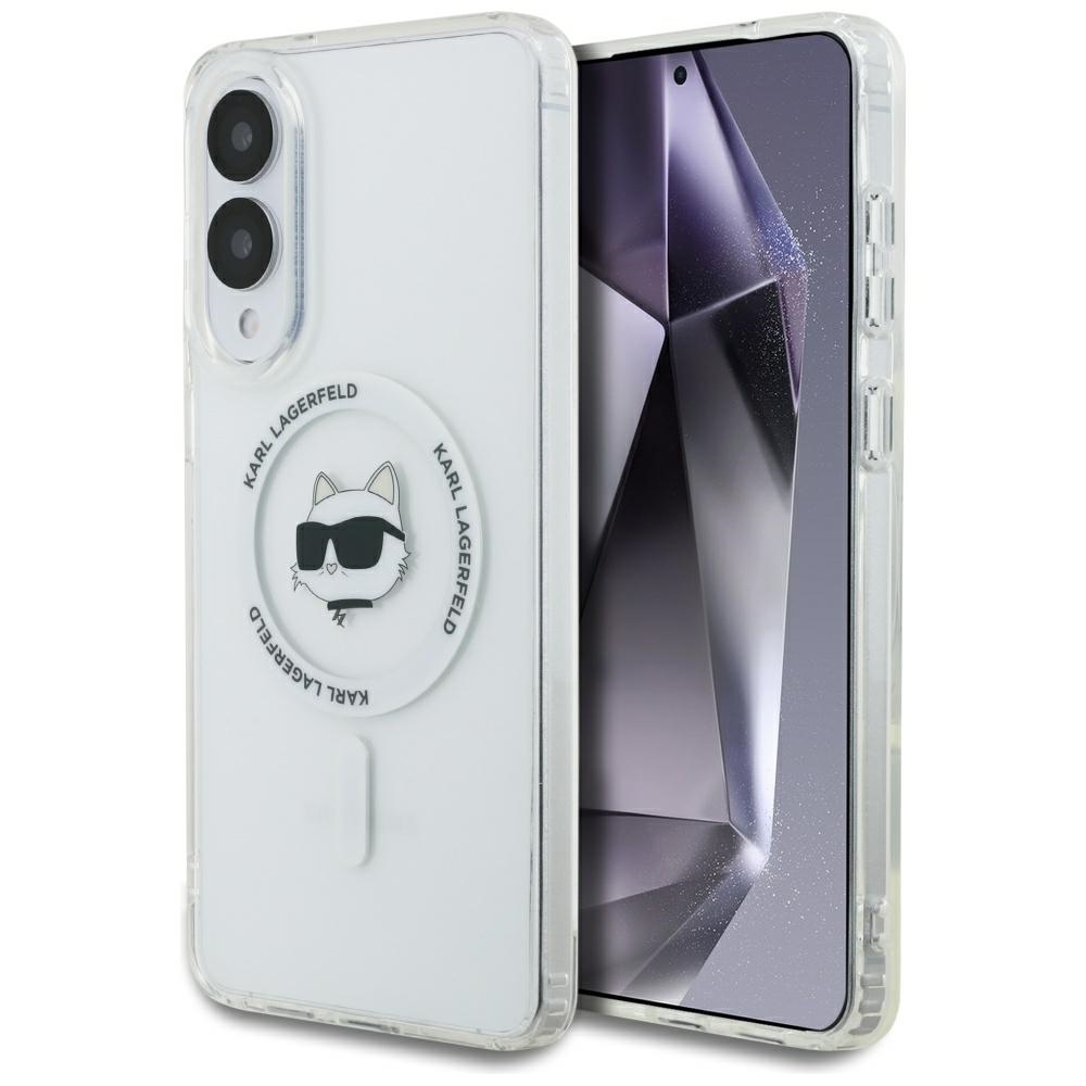 iTok webáruház - Karl Lagerfeld Karl Lagerfeld Button Choupette Head Printed Logo MagSafe tok Samsung Galaxy S25 Edge (fehér) 1 Karl Lagerfeld Button Choupette Head Printed Logo MagSafe Case for Samsung Galaxy S25 Edge (fehér)