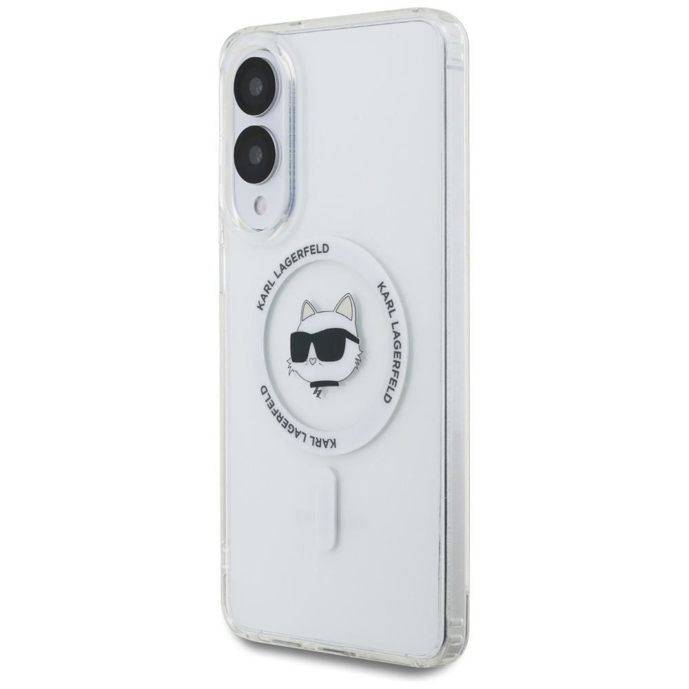 iTok webáruház - Karl Lagerfeld Karl Lagerfeld Button Choupette Head Printed Logo MagSafe tok Samsung Galaxy S25 Edge (fehér) 2 Karl Lagerfeld Button Choupette Head Printed Logo MagSafe Case for Samsung Galaxy S25 Edge (fehér)