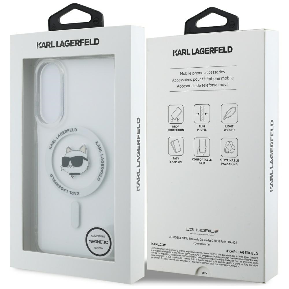 iTok webáruház - Karl Lagerfeld Karl Lagerfeld Button Choupette Head Printed Logo MagSafe tok Samsung Galaxy S25 Edge (fehér) 8 Karl Lagerfeld Button Choupette Head Printed Logo MagSafe Case for Samsung Galaxy S25 Edge (fehér)