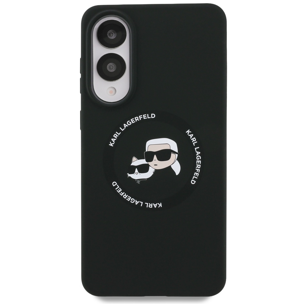 iTok webáruház - Karl Lagerfeld Karl Lagerfeld Silicone Double Heads And Circle MagSafe tok Samsung Galaxy S25 Edge (fekete) 3 Karl Lagerfeld Silicone nauble Heads And Circle MagSafe case for Samsung Galaxy S25 Edge (fekete)