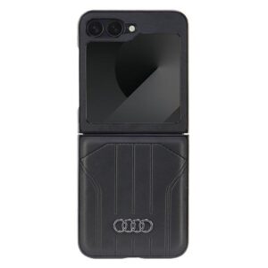 Audi Synthetic Leather MagSafe tok Samsung Galaxy Z Flip 6-hoz (fekete)