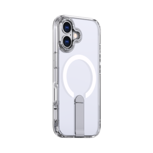 Hybrid Armor X tok iPhone 17 készülékhez, állvánnyal és MagSafe-kompatibilitással (átlátszó)