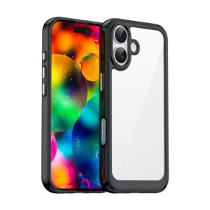Outer Space tok iPhone 17 készülékhez (fekete átlátszó)