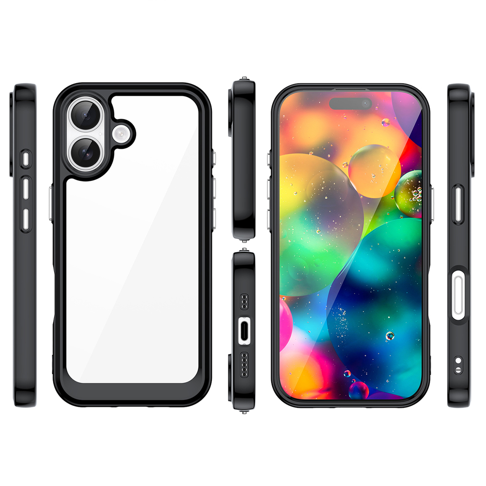 iTok webáruház - Outer Space tok iPhone 17 készülékhez (fekete átlátszó) 2 Outer Space iPhone 17 Case (fekete átlátszó)