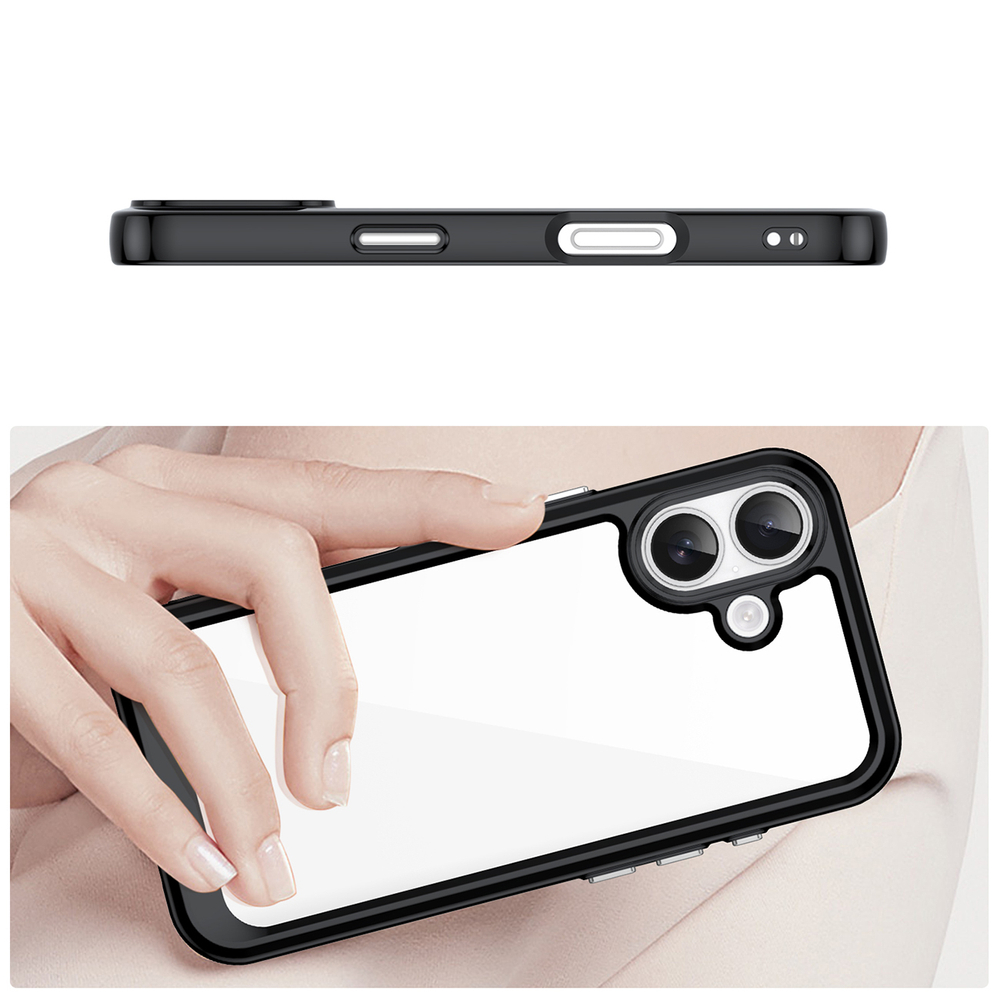 iTok webáruház - Outer Space tok iPhone 17 készülékhez (fekete átlátszó) 4 Outer Space iPhone 17 Case (fekete átlátszó)