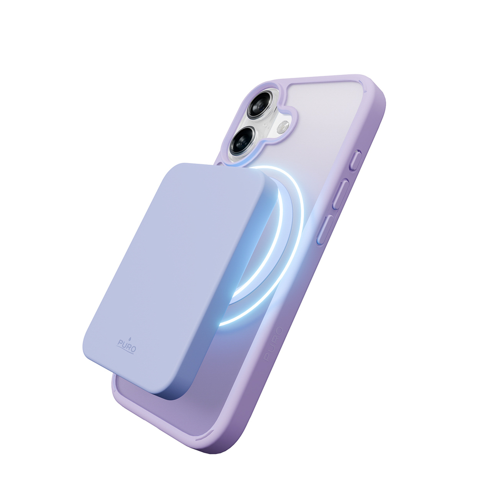 iTok webáruház - Puro Puro Gradient TPU MagSafe tok iPhone 17-hez (lila) 3 Puro Gradient TPU MagSafe Compatible Case for iPhone 17 (lila)