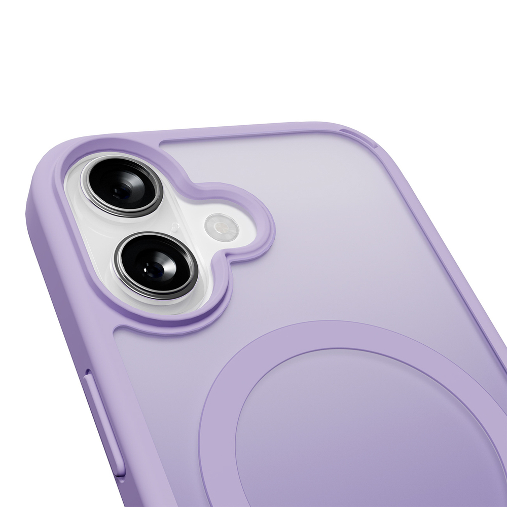 iTok webáruház - Puro Puro Gradient TPU MagSafe tok iPhone 17-hez (lila) 4 Puro Gradient TPU MagSafe Compatible Case for iPhone 17 (lila)