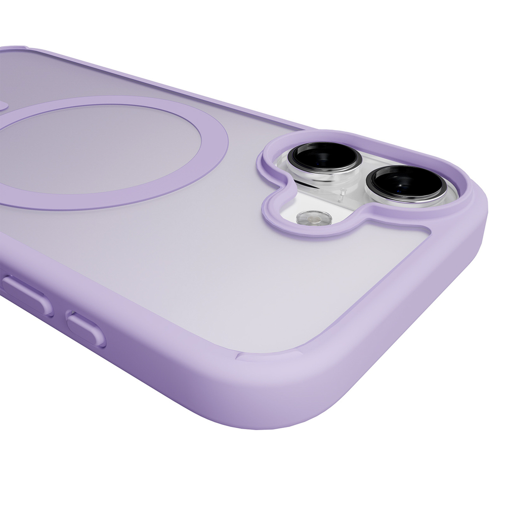 iTok webáruház - Puro Puro Gradient TPU MagSafe tok iPhone 17-hez (lila) 5 Puro Gradient TPU MagSafe Compatible Case for iPhone 17 (lila)