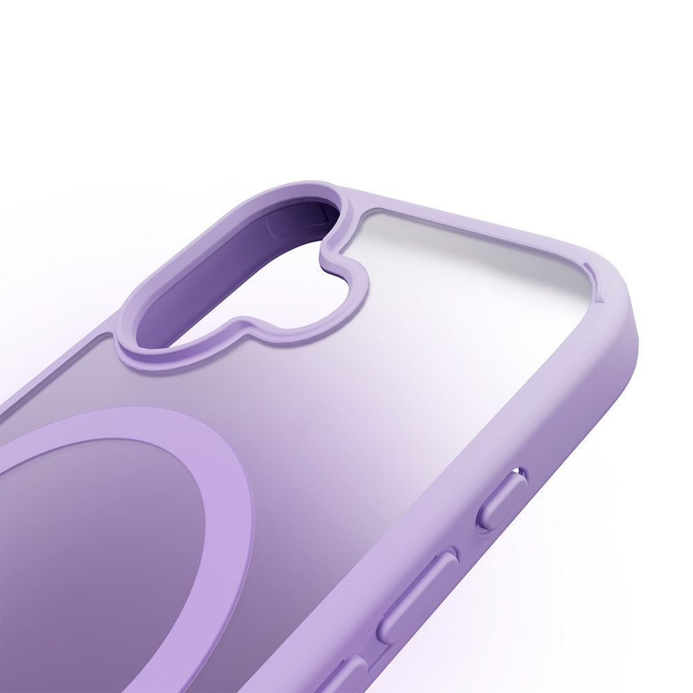 iTok webáruház - Puro Puro Gradient TPU MagSafe tok iPhone 17-hez (lila) 6 Puro Gradient TPU MagSafe Compatible Case for iPhone 17 (lila)