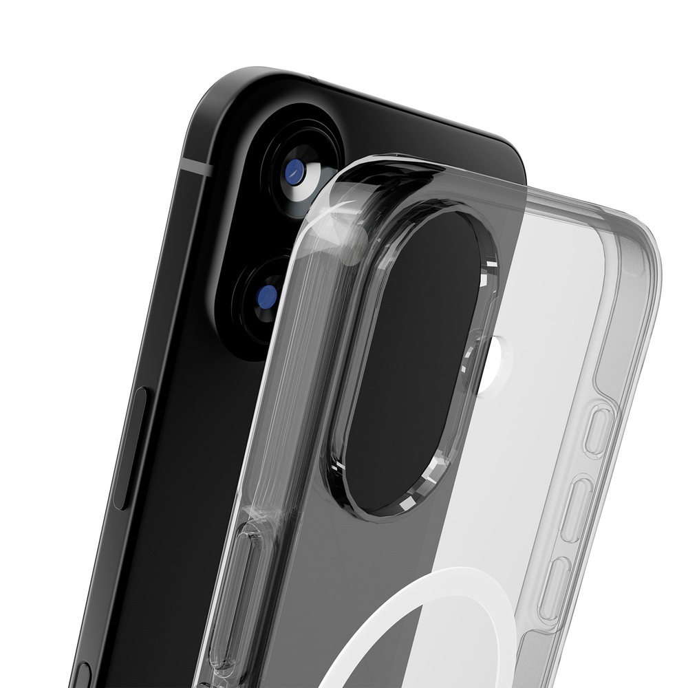 iTok webáruház - Puro Puro Impact Clear D3O TPU+PC MagSafe kompatibilis tok iPhone 17 készülékhez (átlátszó) 4 Puro Impact Clear D3O TPU+PC MagSafe Compatible Case for iPhone 17 (átlátszó)