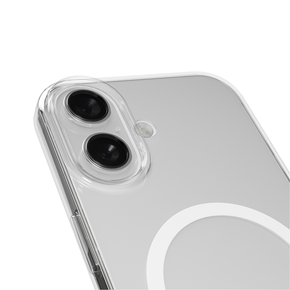 iTok webáruház - Puro Puro Lite Mag TPU+PC tok iPhone 17-hez (átlátszó fehér gyűrűvel) 5 Puro Lite Mag TPU+PC Case Compatible with MagSafe for iPhone 17 (átlátszó fehér gyűrűvel)