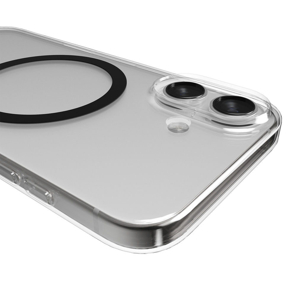 iTok webáruház - Puro Puro Lite Mag TPU+PC tok MagSafe-kompatibilis iPhone 17-hez (átlátszó fekete gyűrűvel) 5 Puro Lite Mag TPU+PC Case Compatible with MagSafe for iPhone 17 (átlátszó fekete gyűrűvel)