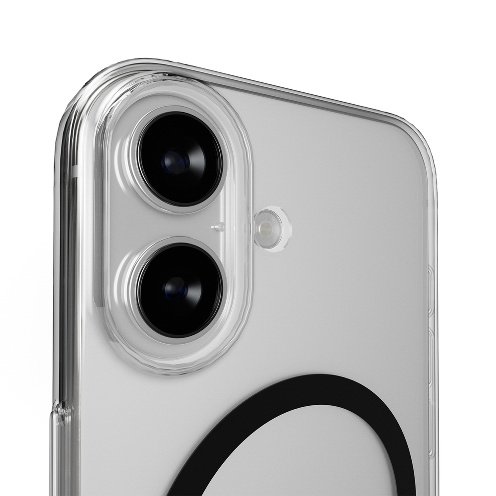 iTok webáruház - Puro Puro Lite Mag TPU+PC tok MagSafe-kompatibilis iPhone 17-hez (átlátszó fekete gyűrűvel) 6 Puro Lite Mag TPU+PC Case Compatible with MagSafe for iPhone 17 (átlátszó fekete gyűrűvel)