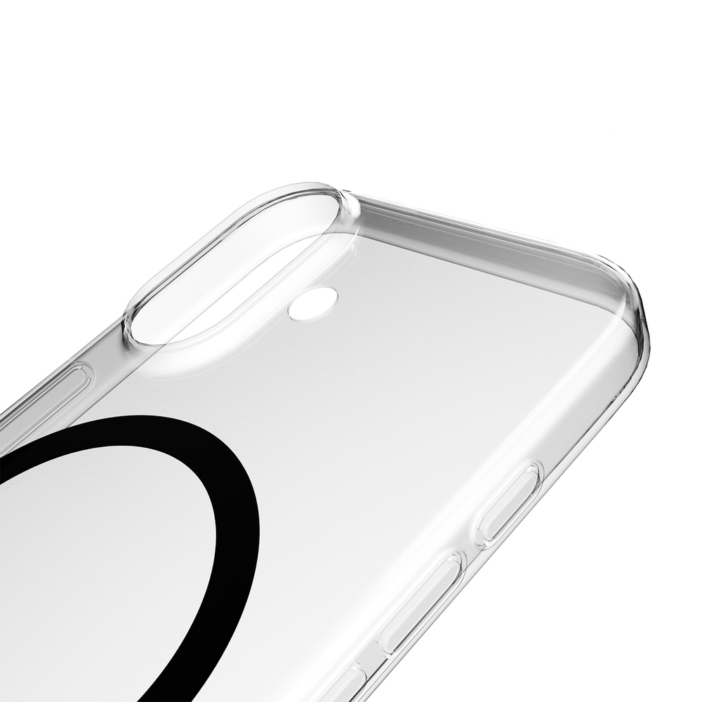 iTok webáruház - Puro Puro Lite Mag TPU+PC tok MagSafe-kompatibilis iPhone 17-hez (átlátszó fekete gyűrűvel) 8 Puro Lite Mag TPU+PC Case Compatible with MagSafe for iPhone 17 (átlátszó fekete gyűrűvel)