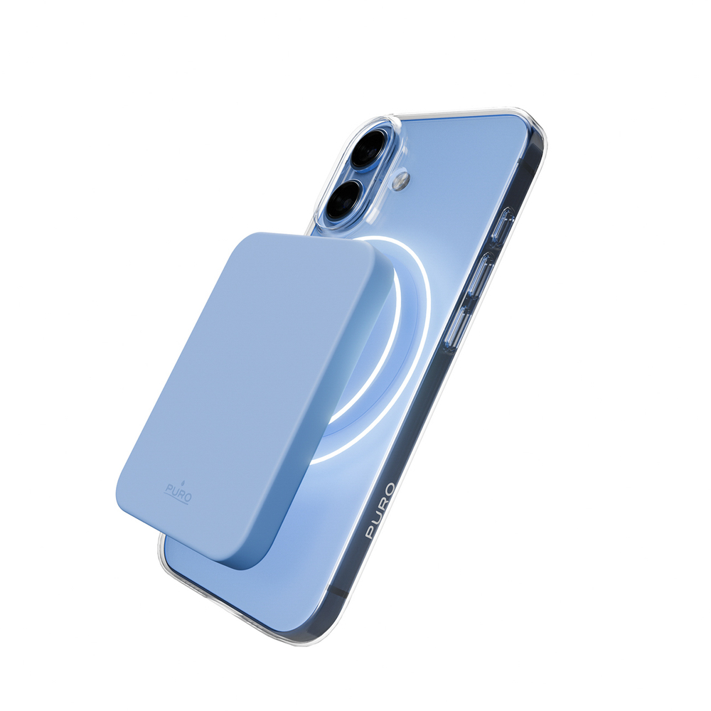 iTok webáruház - Puro Puro Lite Mag TPU+PC tok MagSafe-kompatibilis iPhone 17-hez (átlátszó kék gyűrűvel) 3 Puro Lite Mag TPU+PC Case Compatible with MagSafe for iPhone 17 (átlátszó kék gyűrűvel)