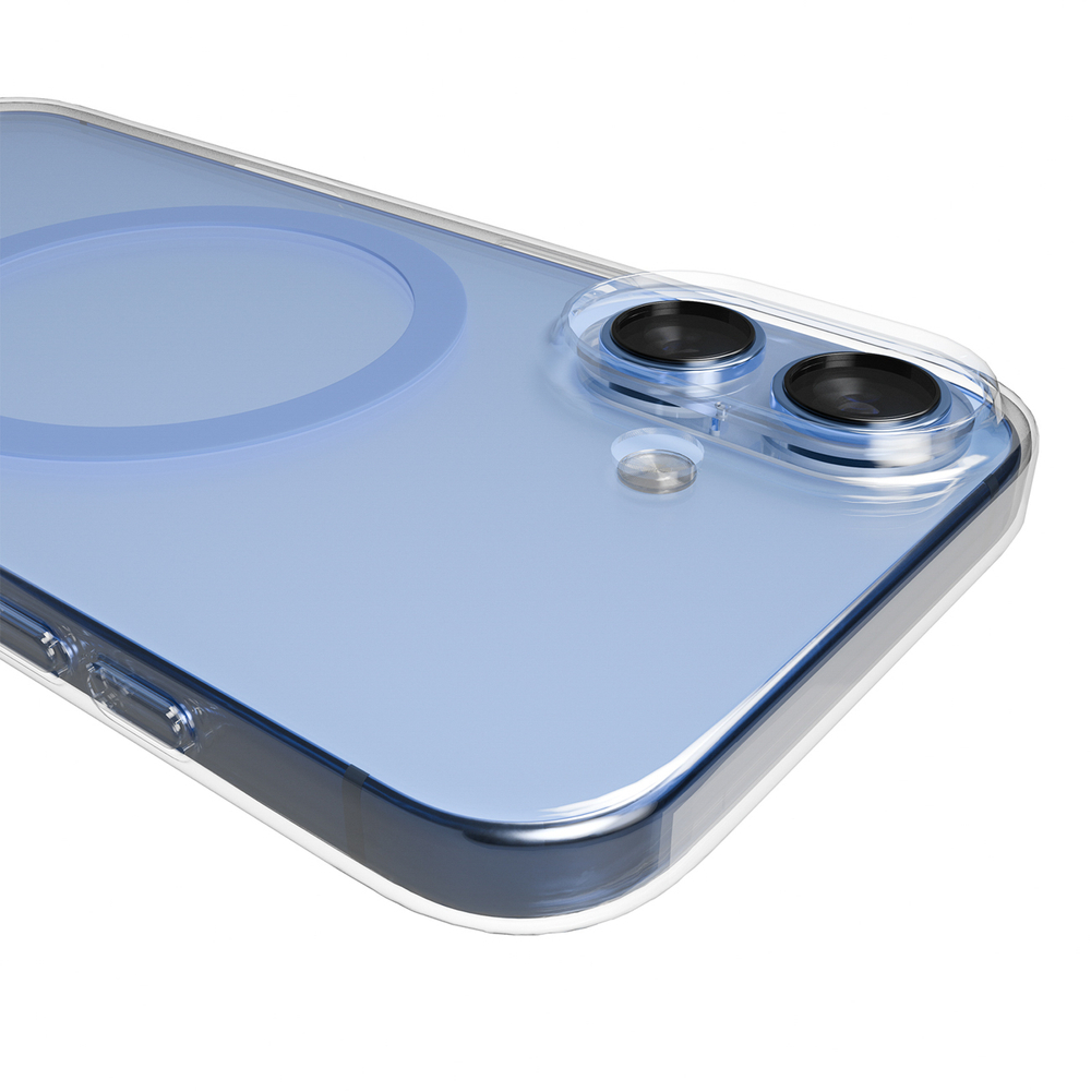 iTok webáruház - Puro Puro Lite Mag TPU+PC tok MagSafe-kompatibilis iPhone 17-hez (átlátszó kék gyűrűvel) 5 Puro Lite Mag TPU+PC Case Compatible with MagSafe for iPhone 17 (átlátszó kék gyűrűvel)