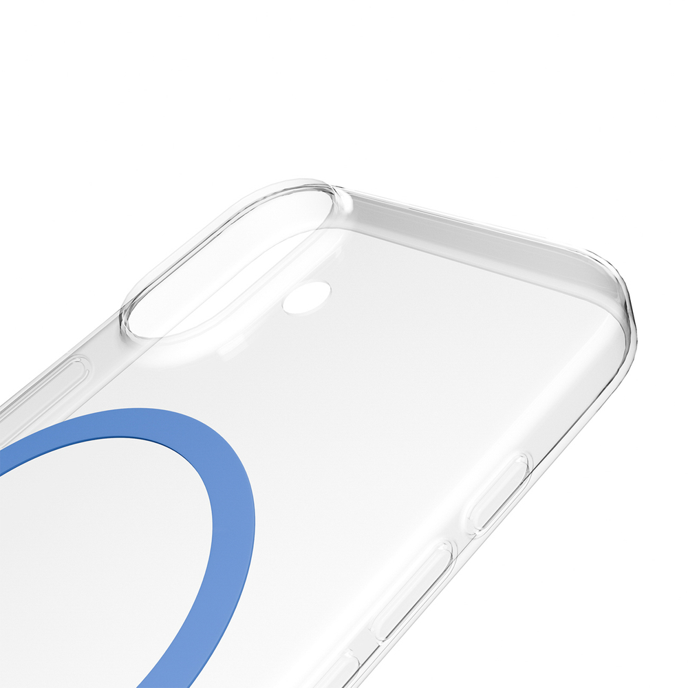 iTok webáruház - Puro Puro Lite Mag TPU+PC tok MagSafe-kompatibilis iPhone 17-hez (átlátszó kék gyűrűvel) 6 Puro Lite Mag TPU+PC Case Compatible with MagSafe for iPhone 17 (átlátszó kék gyűrűvel)