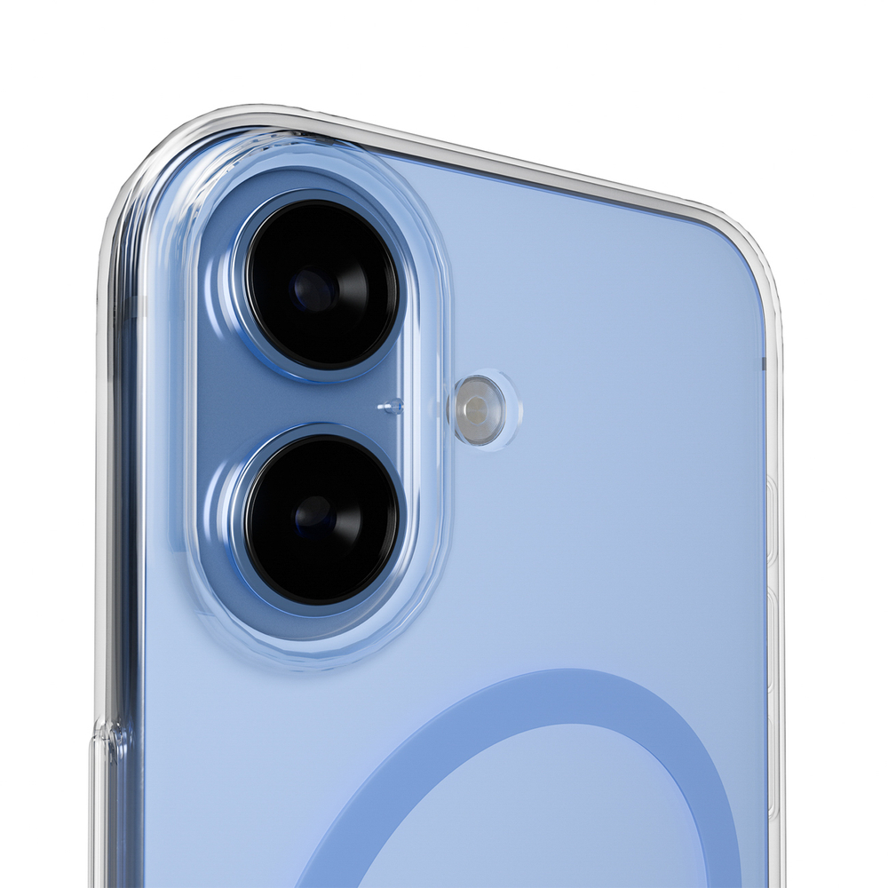 iTok webáruház - Puro Puro Lite Mag TPU+PC tok MagSafe-kompatibilis iPhone 17-hez (átlátszó kék gyűrűvel) 8 Puro Lite Mag TPU+PC Case Compatible with MagSafe for iPhone 17 (átlátszó kék gyűrűvel)