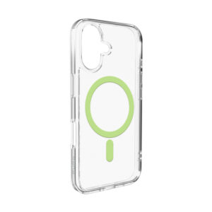 Puro Lite Mag TPU+PC tok iPhone 17-hez (átlátszó zöld gyűrűvel)
