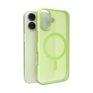 Puro Daylight MagSafe kompatibilis szilikon tok iPhone 17 készülékhez (áttetsző zöld)