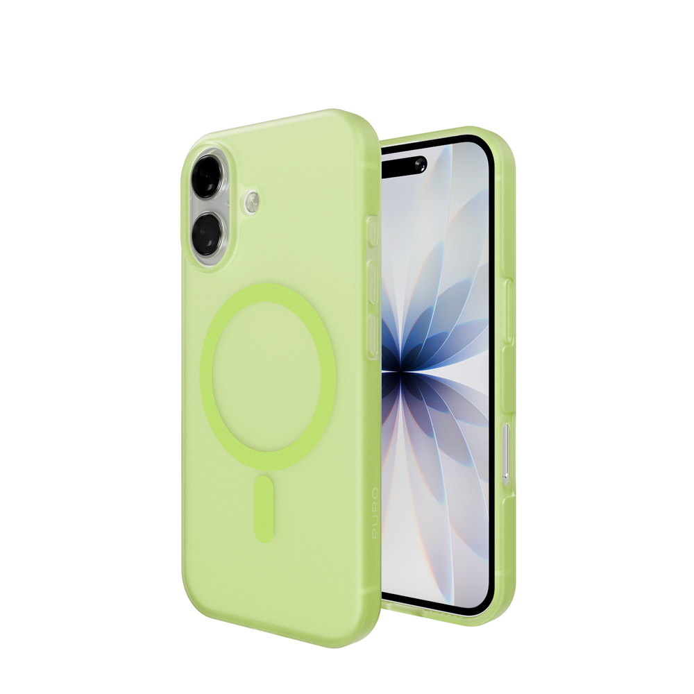 iTok webáruház - Puro Puro Daylight MagSafe kompatibilis szilikon tok iPhone 17 készülékhez (áttetsző zöld) 4 Puro Daylight Magsafe Compatible Silicone Case for iPhone 17 (áttetsző zöld)