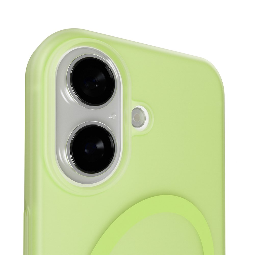 iTok webáruház - Puro Puro Daylight MagSafe kompatibilis szilikon tok iPhone 17 készülékhez (áttetsző zöld) 7 Puro Daylight Magsafe Compatible Silicone Case for iPhone 17 (áttetsző zöld)