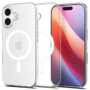 Spigen Liquid Crystal MagSafe tok iPhone 17-hez (átlátszó és fehér)