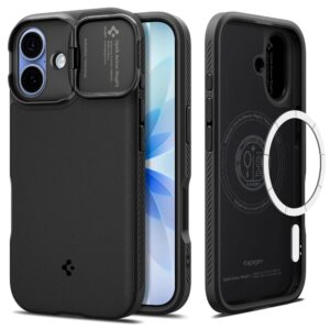 Spigen Optik Armor MagSafe tok iPhone 17-hez (fekete)