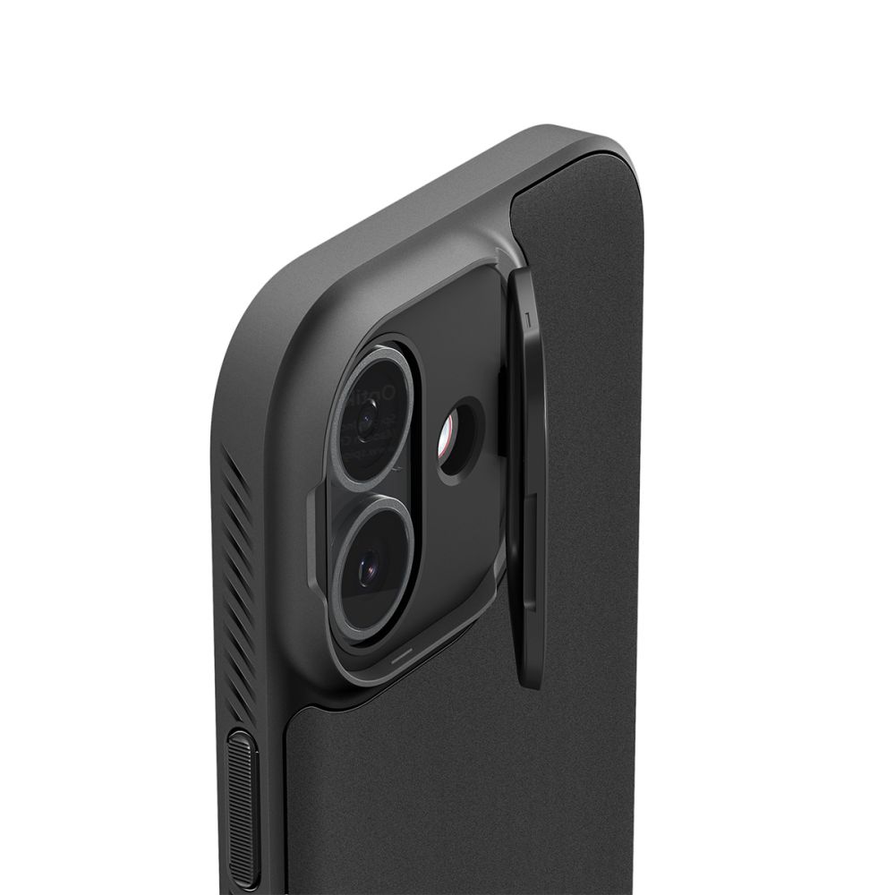 iTok webáruház - Spigen Spigen Optik Armor MagSafe tok iPhone 17-hez (fekete) 3 Spigen Optik Armor MagSafe case for iPhone 17 (fekete)