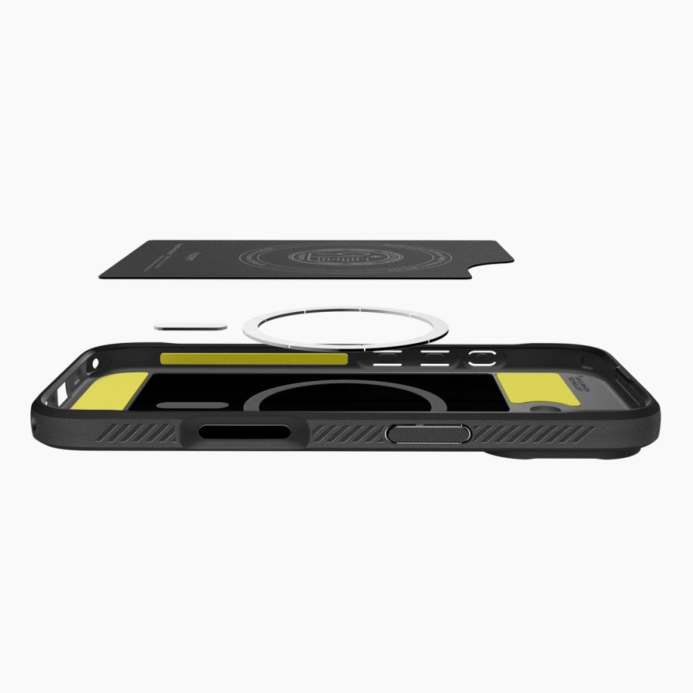 iTok webáruház - Spigen Spigen Rugged Armor Mag MagSafe tok iPhone 17-hez (matt fekete) 7 Spigen Rugged Armor Mag MagSafe Case for iPhone 17 (matt fekete)