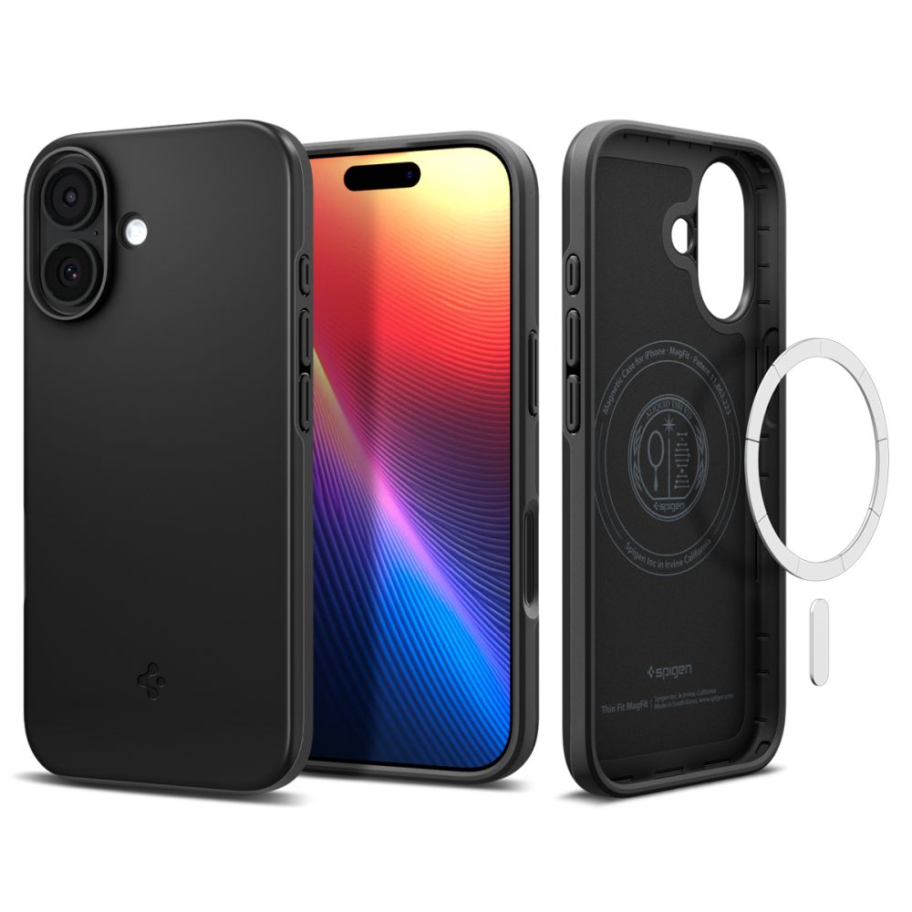 iTok webáruház - Spigen Spigen Thin Fit MagSafe tok iPhone 17-hez (fekete) 3 Spigen Thin Fit MagSafe Case for iPhone 17 (fekete)