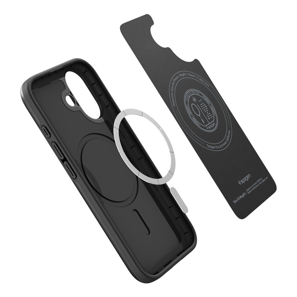 iTok webáruház - Spigen Spigen Thin Fit MagSafe tok iPhone 17-hez (fekete) 8 Spigen Thin Fit MagSafe Case for iPhone 17 (fekete)