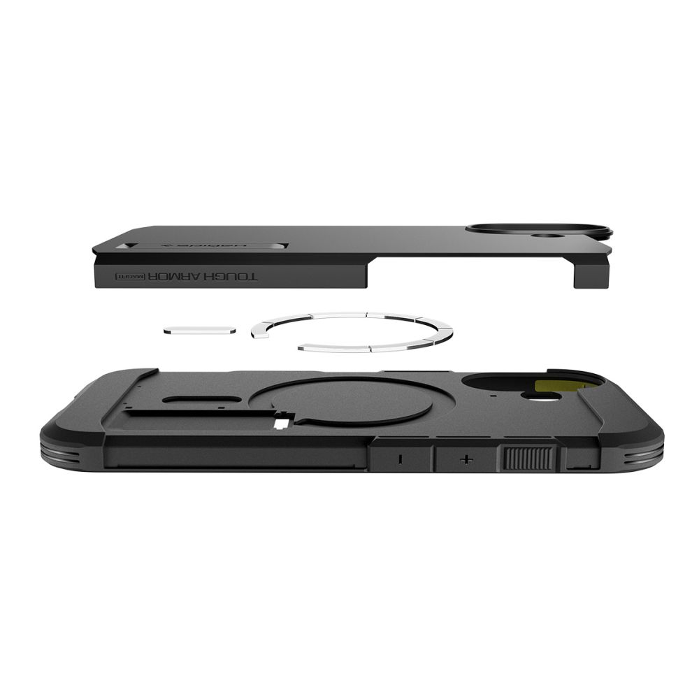 iTok webáruház - Spigen Spigen Tough Armor "T" MagSafe tok iPhone 17-hez (fekete) 8 Spigen Tough Armor "T" MagSafe case for iPhone 17 (fekete)