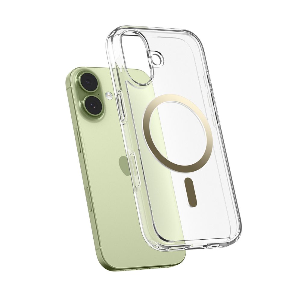 iTok webáruház - Spigen Spigen Ultra Hybrid MagSafe tok iPhone 17-hez (átlátszó arany) 5 Spigen Ultra Hybrid MagSafe Case for iPhone 17 (átlátszó arany)